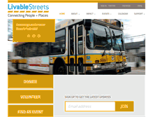 Tablet Screenshot of livablestreets.info